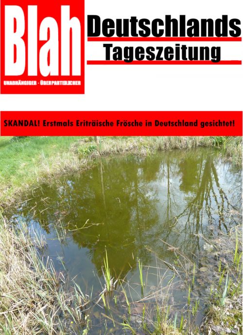 Skandal! Eriträische Frösche in Deutschland